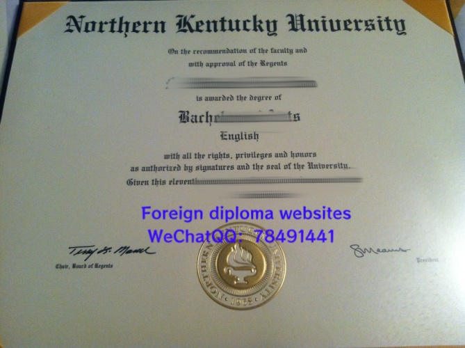 Northern Kentucky University official diploma sample USA