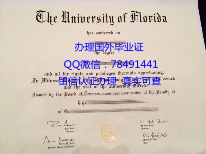 University of Florida Diploma Sample UF Bachelor's and Master's Degree Certificate University of Florida  Graduate Certificate