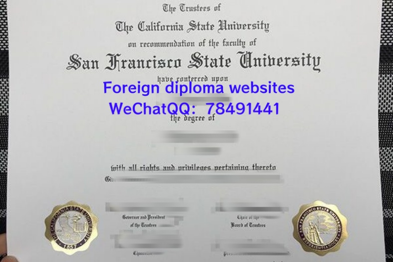 San Francisco State University Diploma Sample San Francisco State University Bachelor's and Master's Degree San Francisco State University Graduate Certificate �����ɽ�ɽ������ѧ��ҵ֤����